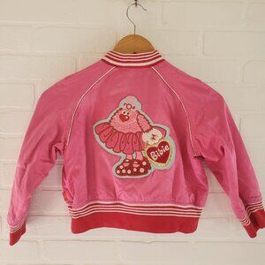 Vintage Oilily Bibie Satin Bomber Jacket Kids Size 116 / 6y